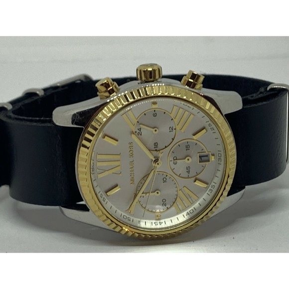 Michael Kors MK5955 Women\'s Black Leather Anlalog main image 7